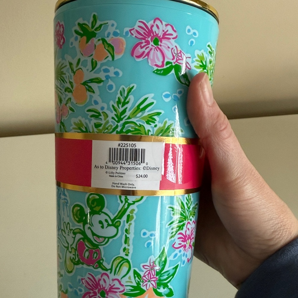 New Disney x Lilly Pulitzer Floral Tumbler - Picture 3 of 4